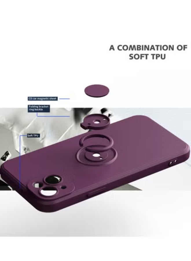 GULFLINK Back Cover Phone Protect Case For iPhone 14 Plus Cheery Blossom Purple - Image 2