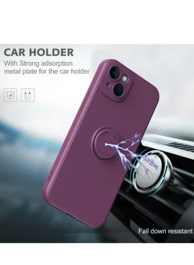 GULFLINK Back Cover Phone Protect Case For iPhone 14 Plus Cheery Blossom Purple - Image 3