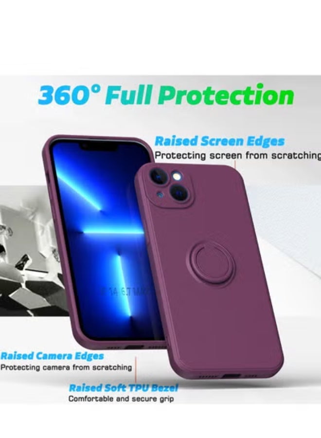 GULFLINK Back Cover Phone Protect Case For iPhone 14 Plus Cheery Blossom Purple - Image 5