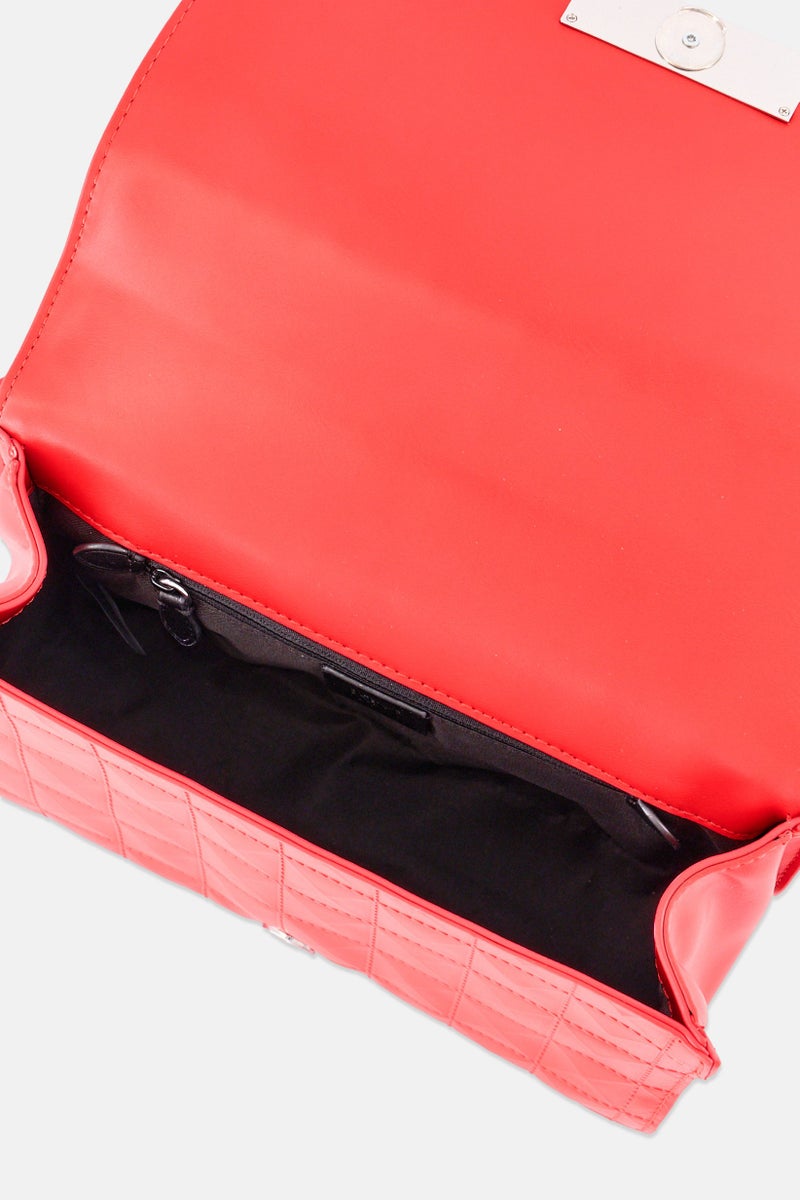 Rebecca Minkoff Women Brand Logo Cross Body Bag, Red - Image 5