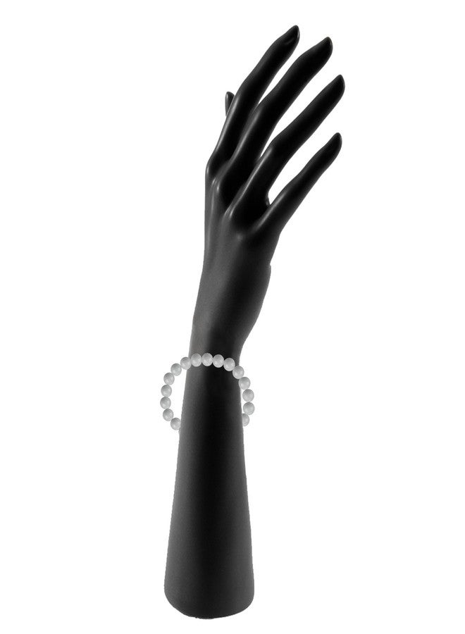 Mahi Rhodium Plated Pearl Crystal Pastel Grey Bracelet For Women BR1104601RPstGry - Image 2
