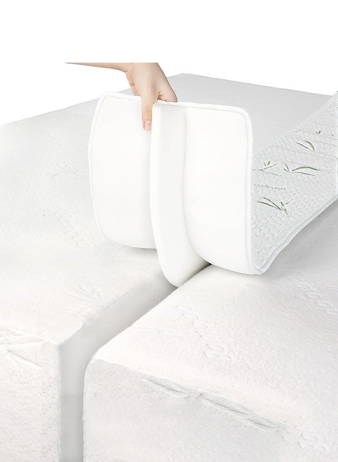 YUFAN Bed Bridge Twin to King Converter Kit - Mattress Connector with Strap - Extra Wide Soft Bed Gap Filler - Adjustable Comfortable Bed Connector - Storage Bag Included (Cotton) - Image 3