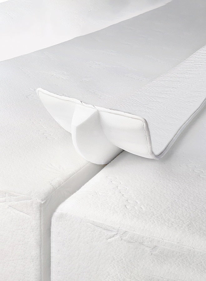 YUFAN Bed Bridge Twin to King Converter Kit - Mattress Connector with Strap - Extra Wide Soft Bed Gap Filler - Adjustable Comfortable Bed Connector - Storage Bag Included (Cotton) - Image 2
