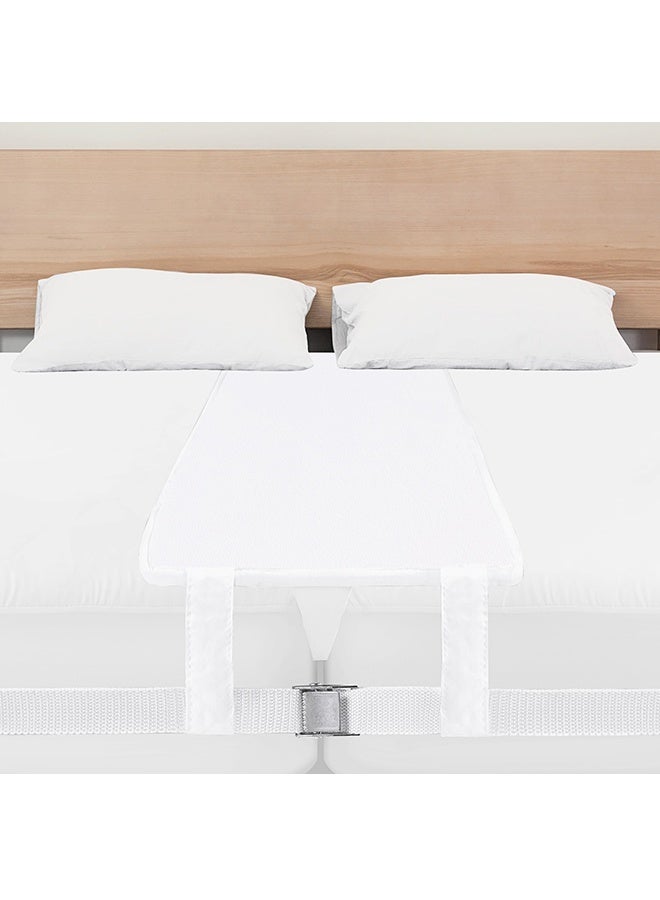 YUFAN Bed Bridge Twin to King Converter Kit - Mattress Connector with Strap - Extra Wide Soft Bed Gap Filler - Adjustable Comfortable Bed Connector - Storage Bag Included (Cotton) - Image 1