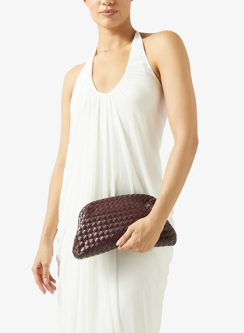 Casual Woven Pillow Clutch Bag