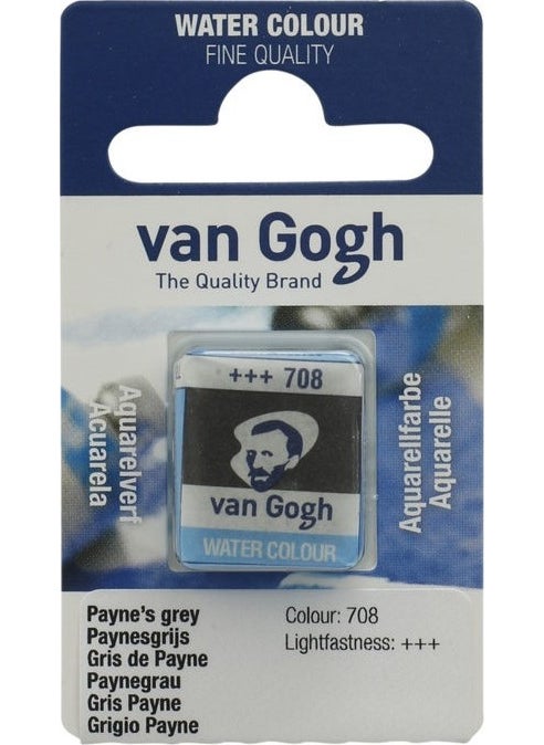 Talens - Van Gogh 1/2 Tablet Watercolor 708 Payne's Gray - Image 1