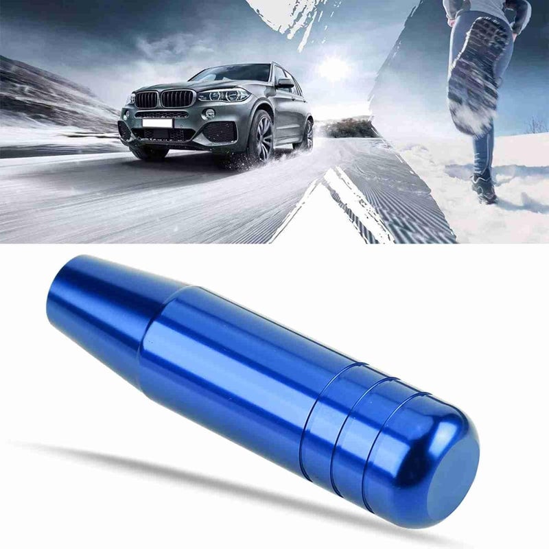 Universal Aluminum Alloy Manual Car Gear Shift Knob Replacement 13cm Ergonomic Design Universal Fit 3 Color Options Easy Installation (Blue) - Image 4