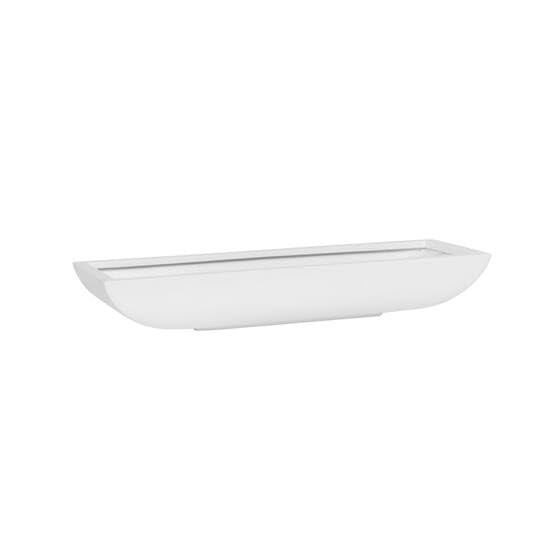 POTTERY POTS Pottery Pots White Flower Pot Classic Table Centerpiese Modern Rectangular Low Balcony Planter Pot 3 H x 75 W x 195 L The Essentials Series