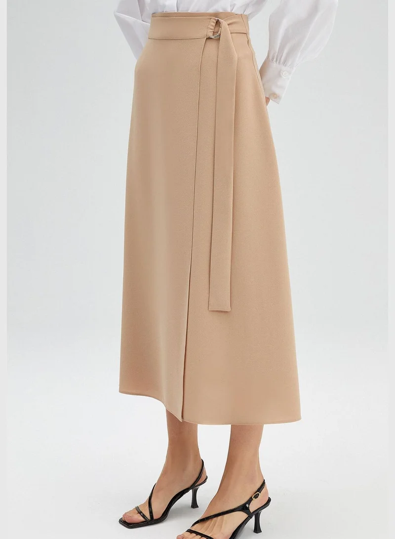 توتشي WRAPPED CREPE SKIRT