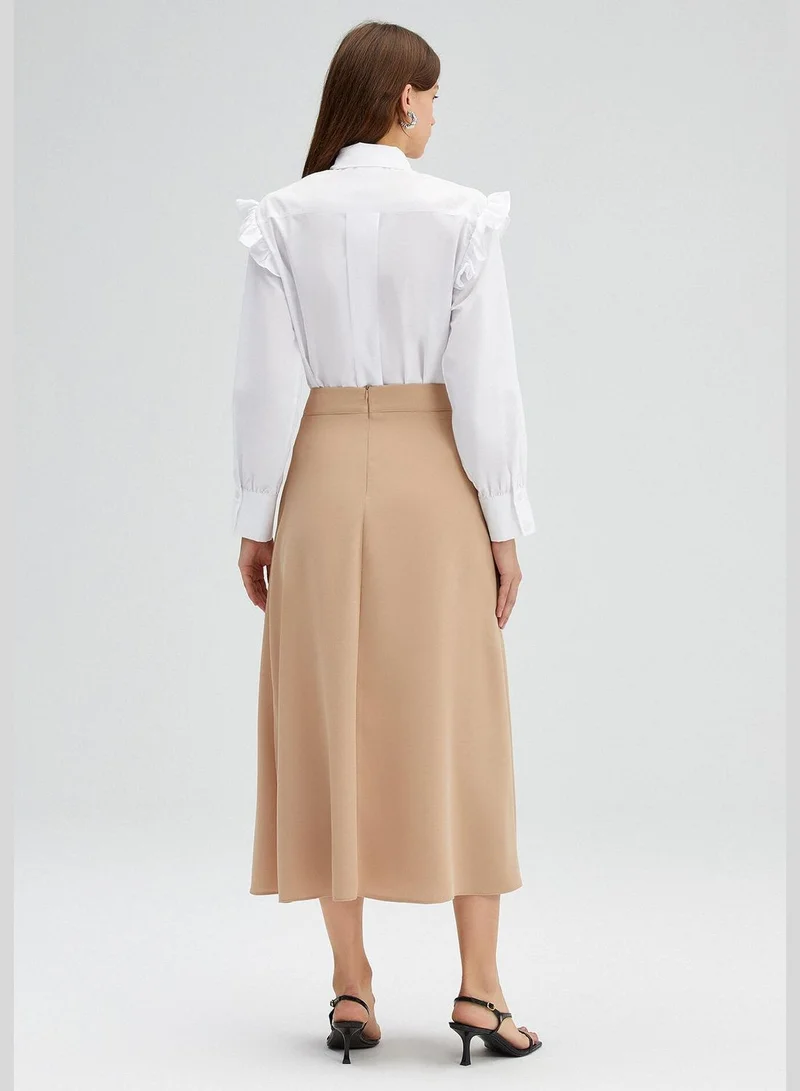 توتشي WRAPPED CREPE SKIRT
