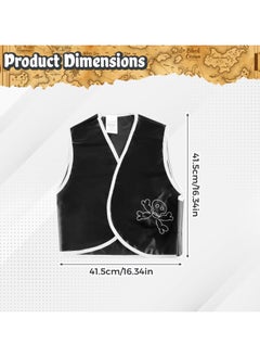 Home Smart Home Smart Children Pirate Costume with Accessories for Boys and Girls Party Favor and Stage Play Gift  - Image 3