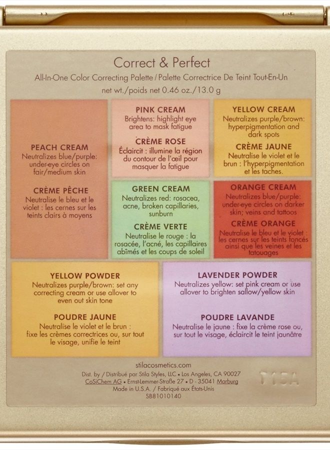 Stila Correct And Perfect All In One Color Correcting Palette, 0.45 Ounce - Image 3