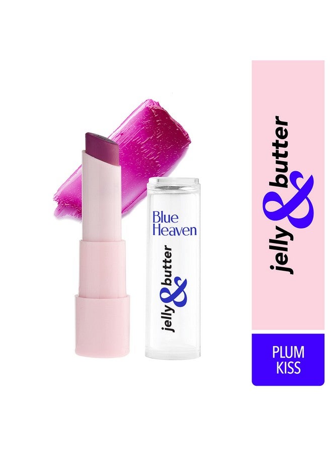 Blue Heaven Jelly & Butter Lip Balm Infused With Jojoba Oil, Shea Butter + Vitamin E, Smoothens Dry & Chapped Lips, Fades Pigmentation, Soften & Smoothes Plums Lips, Plum Kiss, 3G - Image 2