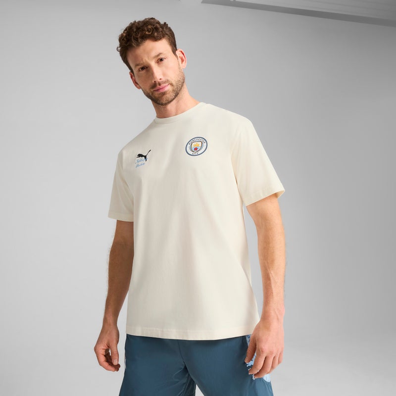 بوما تيشرت KIDSUPER x MANCHESTER CITY مزين برسومات للرجال - Image 1