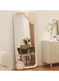 60x160 cm Full-Length Rectangular Mirror with Flannel-Wrapped Wooden Frame, Large Decorative Standing or Leaning Mirror, Stylish Full Body Mirror for Bedroom, Living Room, Entryway, Modern Home Décor, Elegant Floor and Wall Mirror - pzsku/Z3F7442377A0433D877C7Z/45/_/1723209189/ca5e8cc3-5669-49bc-a83d-9971564cf2b1