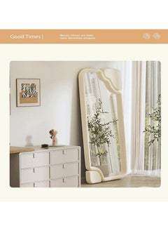 60x160 cm Full-Length Rectangular Mirror with Flannel-Wrapped Wooden Frame, Large Decorative Standing or Leaning Mirror, Stylish Full Body Mirror for Bedroom, Living Room, Entryway, Modern Home Décor, Elegant Floor and Wall Mirror - pzsku/Z3F7442377A0433D877C7Z/45/_/1723209206/bc0012f2-54aa-4768-9897-c6445241c089