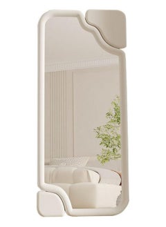 60x160 cm Full-Length Rectangular Mirror with Flannel-Wrapped Wooden Frame, Large Decorative Standing or Leaning Mirror, Stylish Full Body Mirror for Bedroom, Living Room, Entryway, Modern Home Décor, Elegant Floor and Wall Mirror - pzsku/Z3F7442377A0433D877C7Z/45/_/1723209216/96991006-7ee6-4914-8873-f657f9577c36