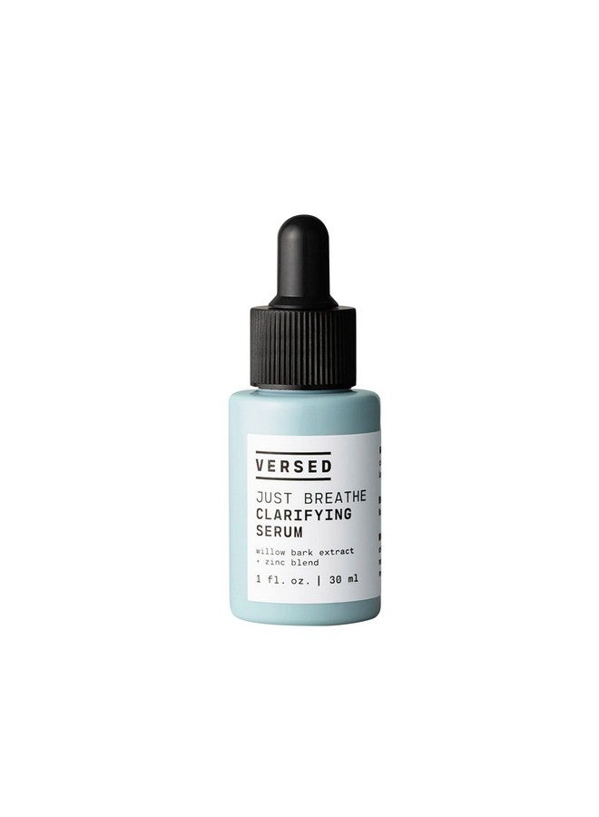 Versed Ersed Just Breathe Clarifying Facial Serum Blend Of Antioxidants Niacinamide White Willow And Zinc Helps Reduce Blemishes Decongest Pores And Soothe Redness Vegan Acne Serum (1 Fl Oz) - Image 1
