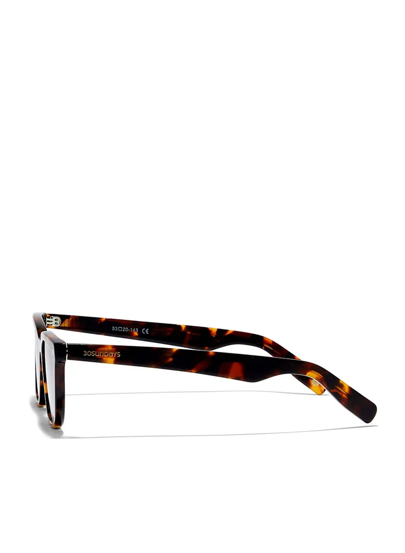 30 سندايز THALIA Women Green Sunglasses - Frame Material: Acetate - Lens Color: Green- Frame Color: Tortoise - Full Rim