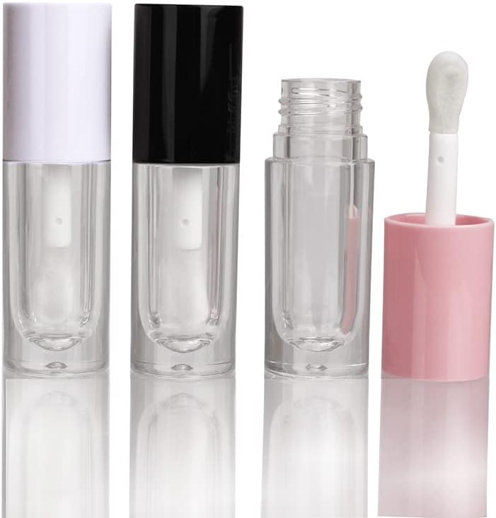 COSIDEA 14pcs Empty 6ml big doe foot wand lip gloss tubes for DIY lipgloss, White round lipgloss containers tubes with thick wand - Image 5