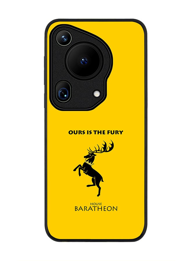 Stylizedd Rugged Black edge case for Huawei Pura 70 Ultra, Slim fit Soft Case Flexible Anti Drop TPU Gel Thin Cover -  GOT House Baratheon - Image 1