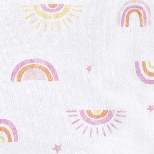 HALO 100% Cotton Sleepsack Swaddle, 3-Way Adjustable Wearable Blanket, TOG 1.5, Sunshine Rainbows, Newborn, 0-3 Months - Image 3