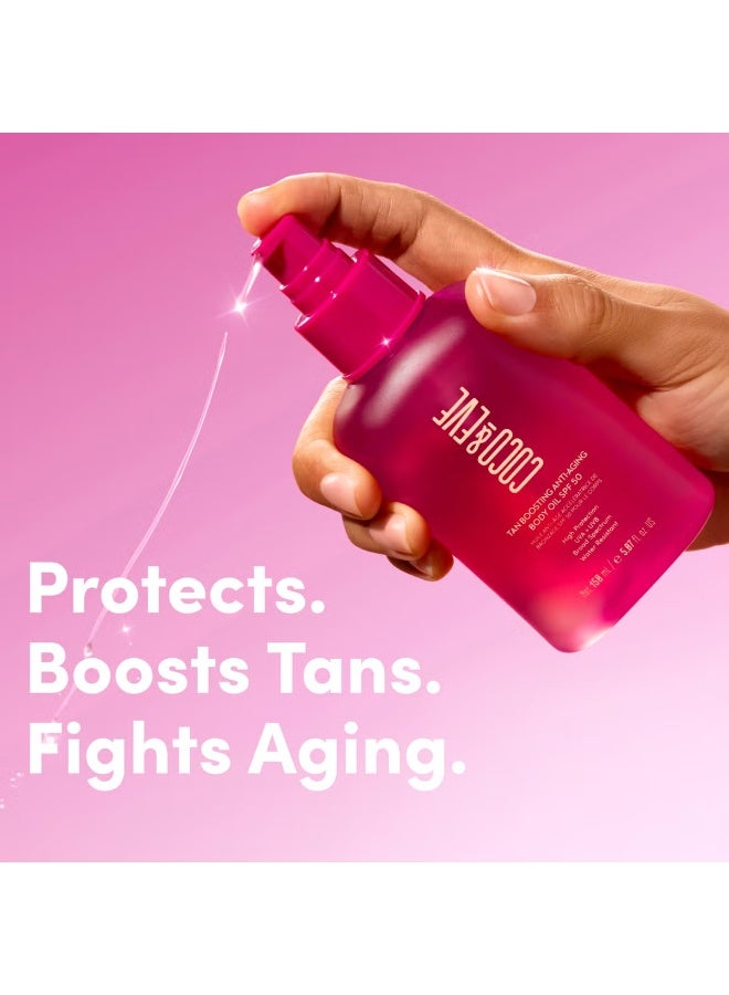 Coco & Eve Tan Boosting Anti-aging Body Oil SPF50 - Image 4