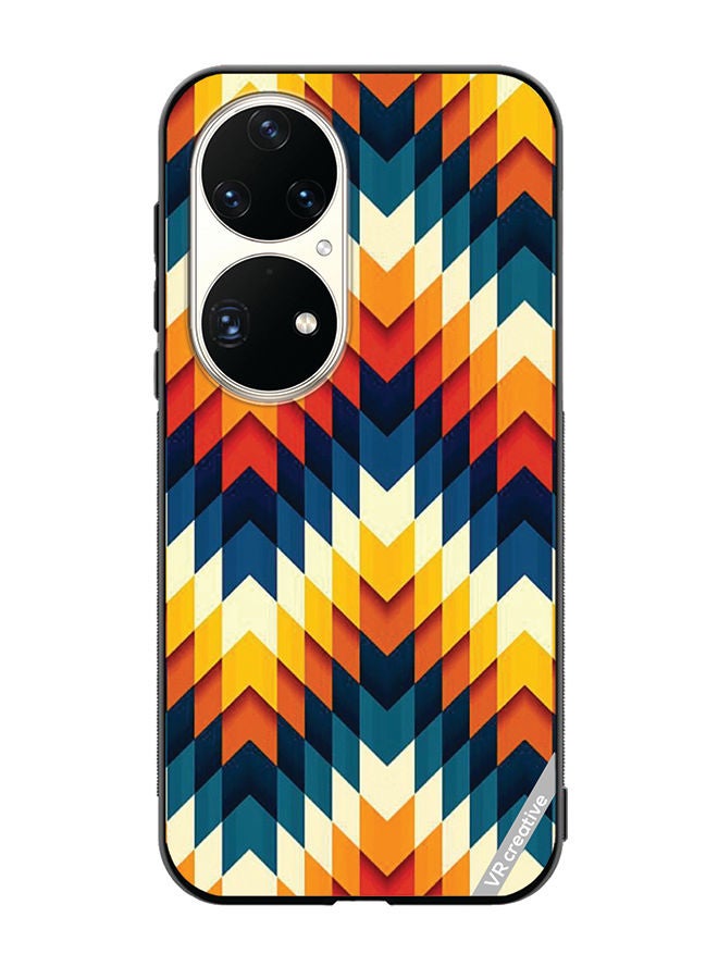 VR CREATIVE Protective Case Cover For Huawei P50 Pro Abstract Design Multicolour - Image 1