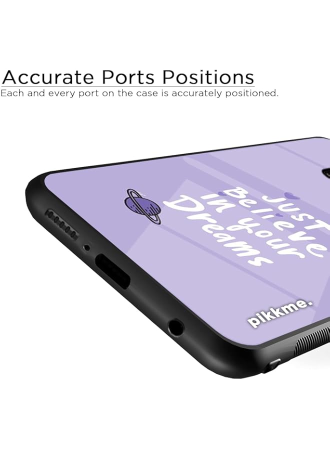 Samsung Galaxy S8 Plus Back Cover | Ultra Hybrid Dream Printed Glass Case | Soft TPU Sides with Anit-Skid Grip Protection (Quotes 3)