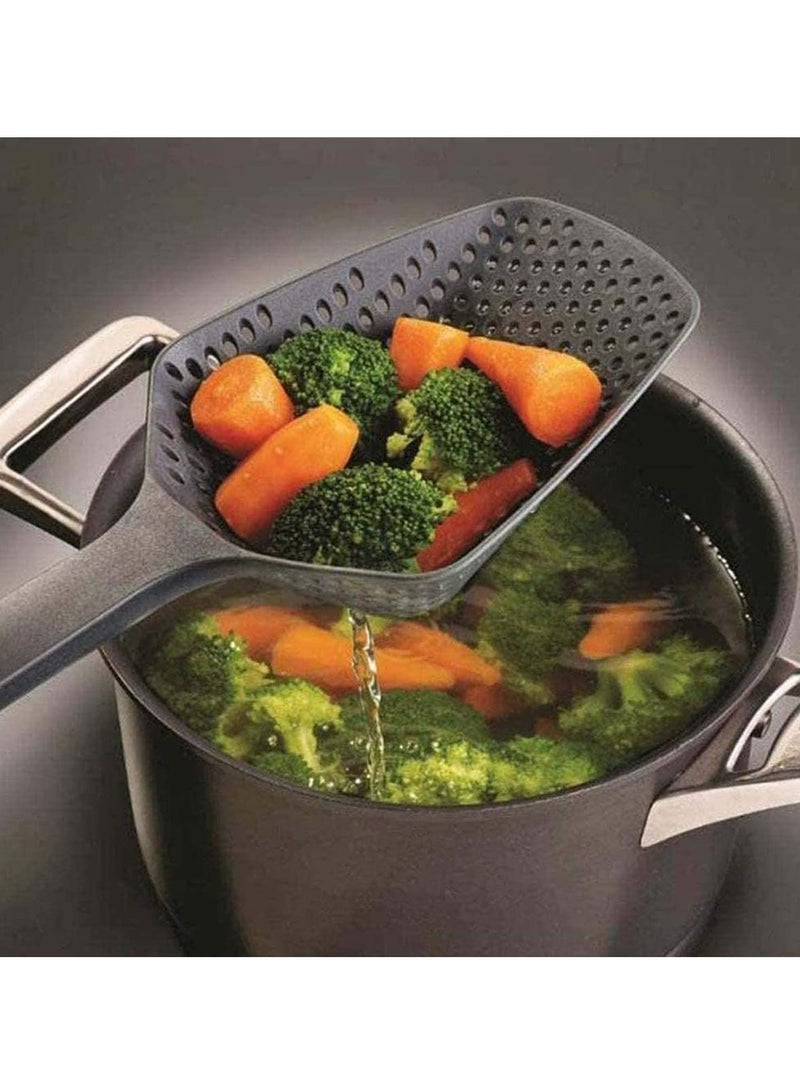 Strainer Scoop Skimmer Spoon with Long Handle for Water Leaking Cooking Baking Supplies Drain Shovel Strainers Shovels Ice  - Image 4