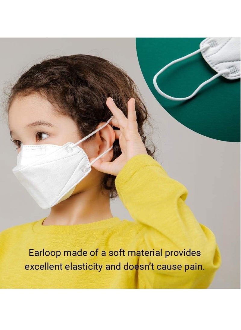 Dr. Puri - Pack Of 20 Pieces KF94 Face Mask Micro Dust Protection Face Mask Premium Kids Face Mask Small White KF94 Kids Face Mask - Image 1