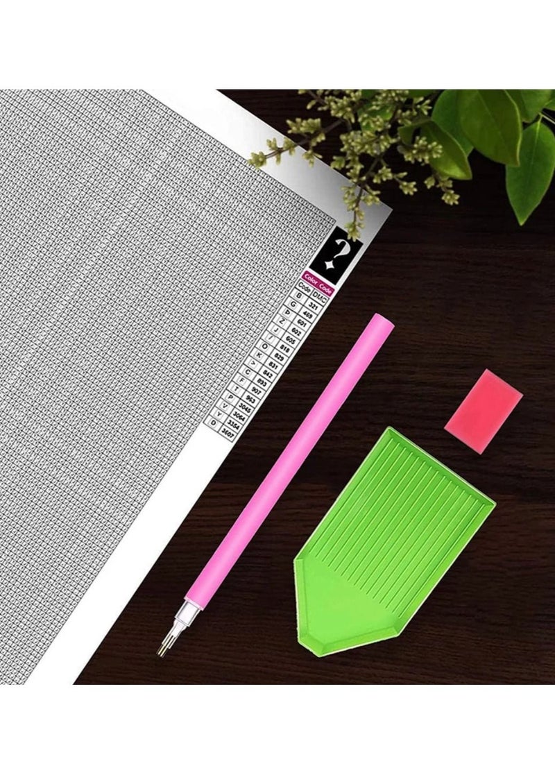 STRATEG DIY 5D Round Diamond Painting Craft Kits Multicolor - Image 2