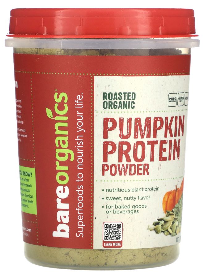 BareOrganics Roasted Organic Pumpkin Protein Powder 12 oz (340 g) - Image 2