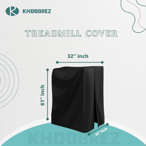 KHOOBREZ Waterproof, Indoor and Outdoor Treadmill Cover TCB(Black) - Image 2
