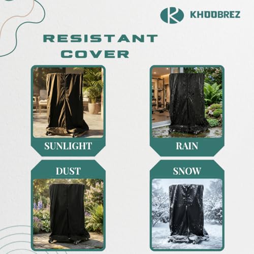 KHOOBREZ Waterproof, Indoor and Outdoor Treadmill Cover TCB(Black) - Image 3