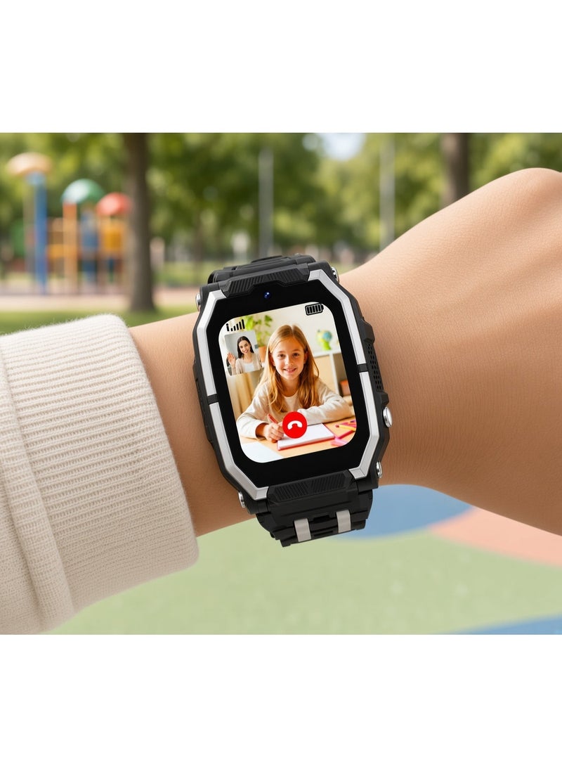 Smartberry C13 Kids Smart Watch 5G 4G Video Calling 360° Rotatable Dual Camera SIM Card Support HD Touchscreen Digital Smartwatch for Boys Girls - Image 4