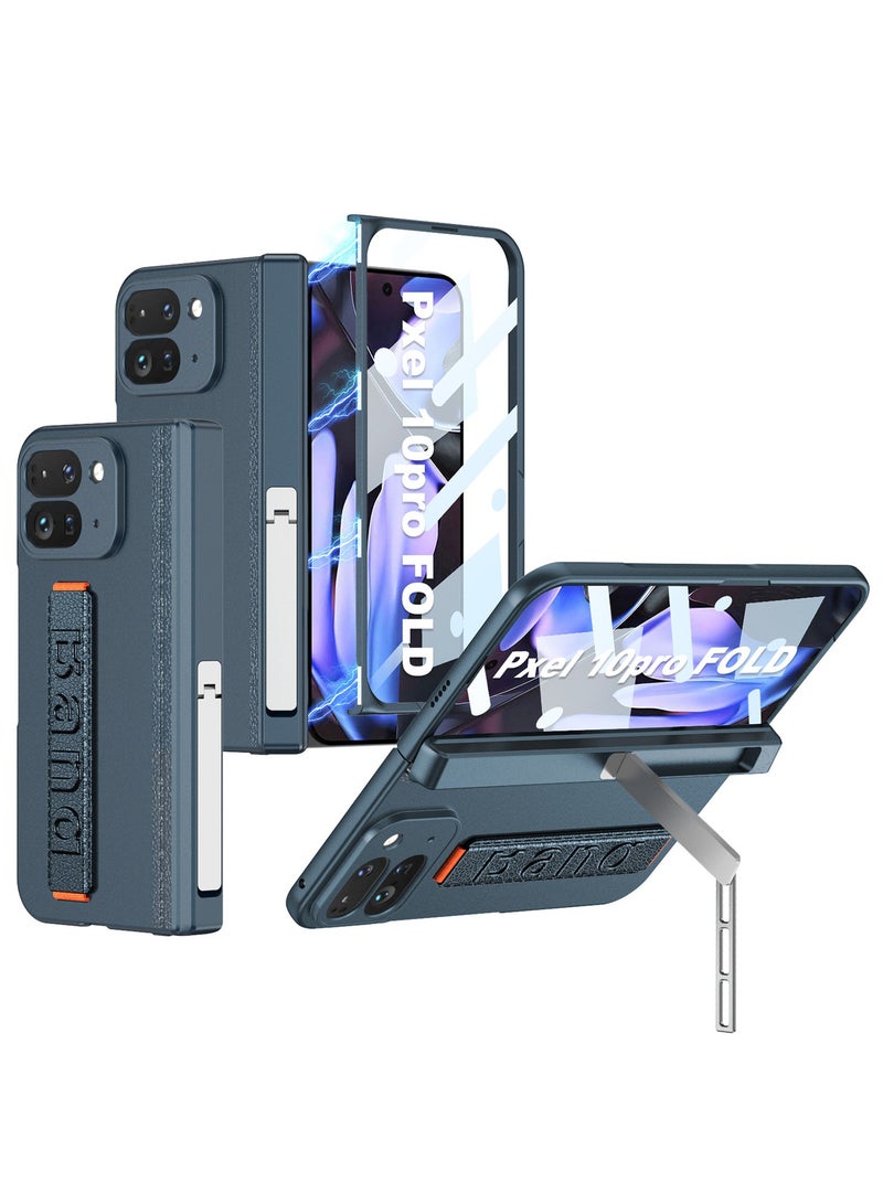 general for Google Pixel 10 Pro Fold Phone Case with Screen Protector  Wristband ,High Magnetic Protective Grip Case for Google 10 Pro Fold Case with Hinge Protector, Case with Stand - Image 1