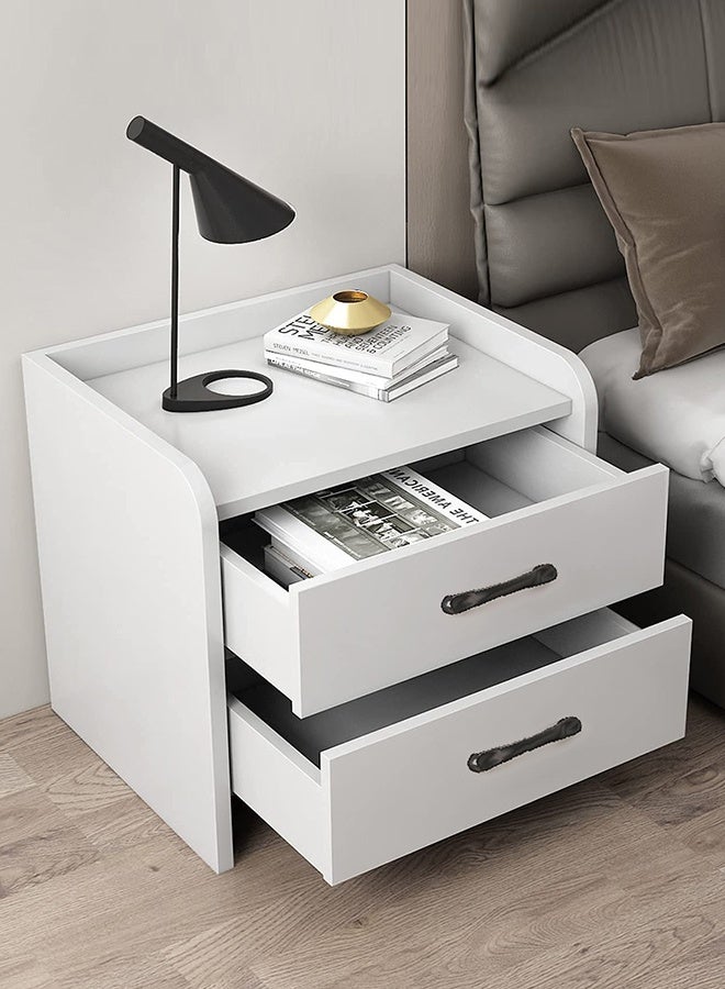 JCB CHIC خزانة تخزين بجانب السرير مقاس 40×40×60 سم مع درج، طاولة جانبية بجانب السرير، طاولة بجانب السرير من الخشب الصلب، طاولة جانبية حديثة، خزانة ذات أدراج، خزانة بجانب السرير - Image 1