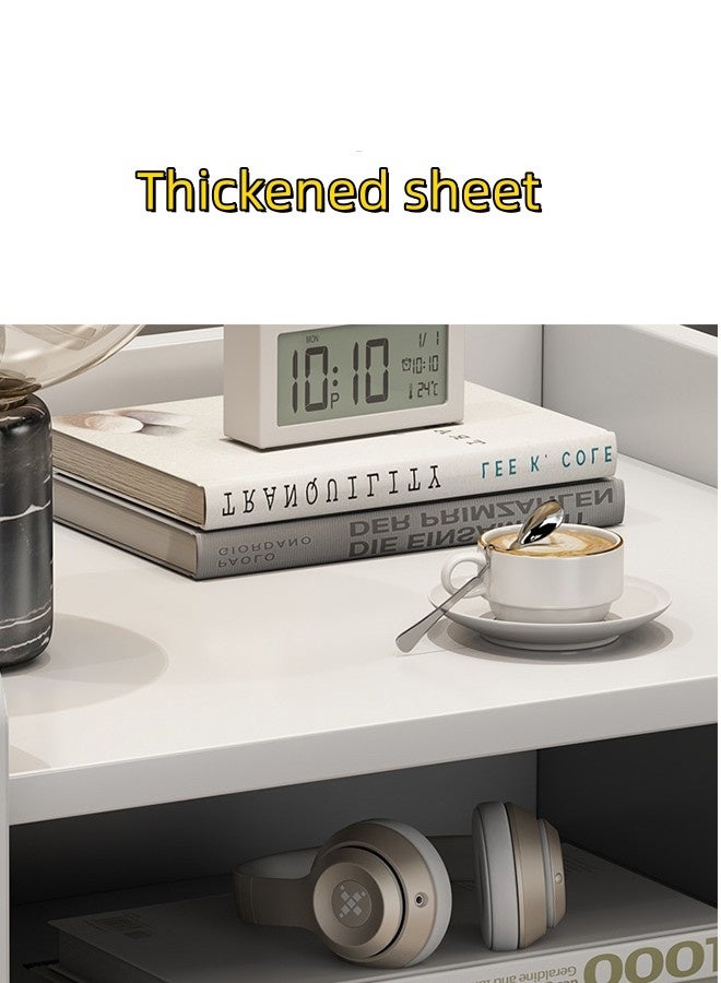 JCB CHIC خزانة تخزين بجانب السرير مقاس 40×40×60 سم مع درج، طاولة جانبية بجانب السرير، طاولة بجانب السرير من الخشب الصلب، طاولة جانبية حديثة، خزانة ذات أدراج، خزانة بجانب السرير - Image 5