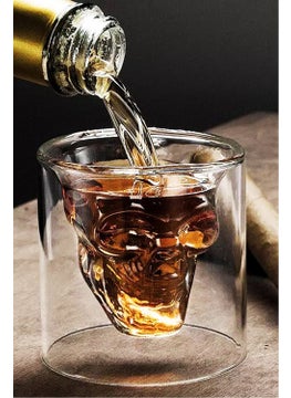 Muga Double Walled Skull Glass 75 ml  - Image 2