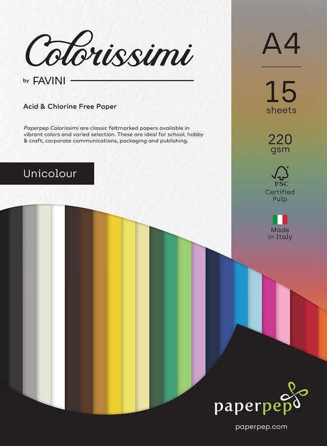 PaperPep Paper Pep Colorissimi Card Stock 220GSM A4 Rosa (Baby Pink) Unicolor Pack of 15 Sheets - Image 3