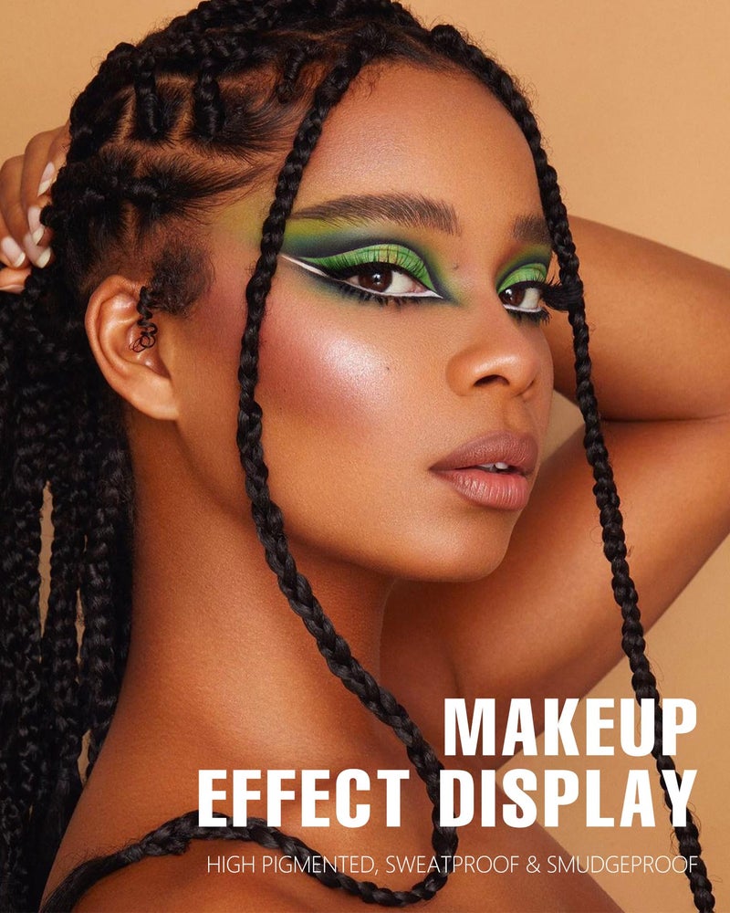 MAKI YIKA Green Eyeshadow Palette Green Eye Shadow for Women Long Lasting Makeup Pigmented & Ultra Blendable Matte Eyeshadows, 9Green - Image 3