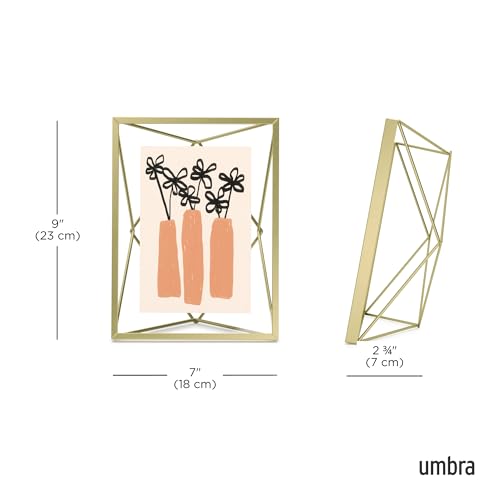 Umbra Steel Prisma Photo Display (24.68 cm x 18.79 cm x 7.59 cm, Matte Brass) - Image 3