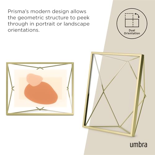 Umbra Steel Prisma Photo Display (24.68 cm x 18.79 cm x 7.59 cm, Matte Brass) - Image 4