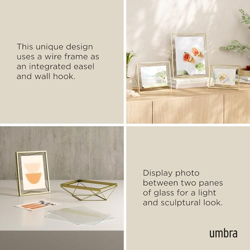 Umbra Steel Prisma Photo Display (24.68 cm x 18.79 cm x 7.59 cm, Matte Brass) - Image 5