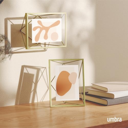Umbra Steel Prisma Photo Display (24.68 cm x 18.79 cm x 7.59 cm, Matte Brass) - Image 2