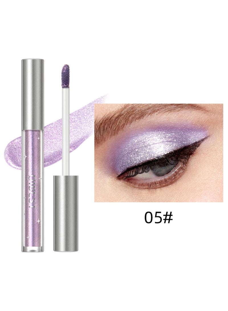 كيو آي بست ملصقات ظلال العيون السائلة مستحضرات التجميل ظلال قلم رصاص كحل سريع التجفيف لامع لامع أحادي اللون قلم ظلال العيون مخطط مكياج العين-05 - Image 1