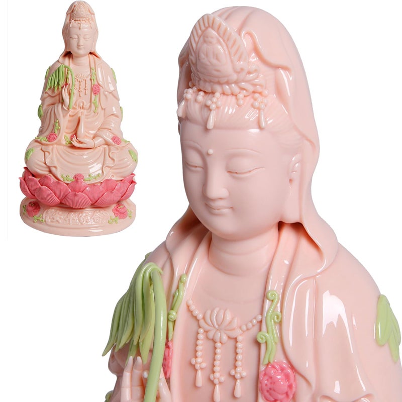ART PARK Top Ceramic Guan Yin Statue  Handmade Quan Yin Kwan Yin Quan Am Kuan Yin Guanyin Statue for Meditation Altar Female Buddha  Goddess of Mercy and Compassion