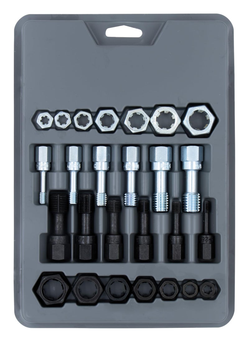 Lang Tools 2581 26Piece Thread Restorer Tap and Die Set black