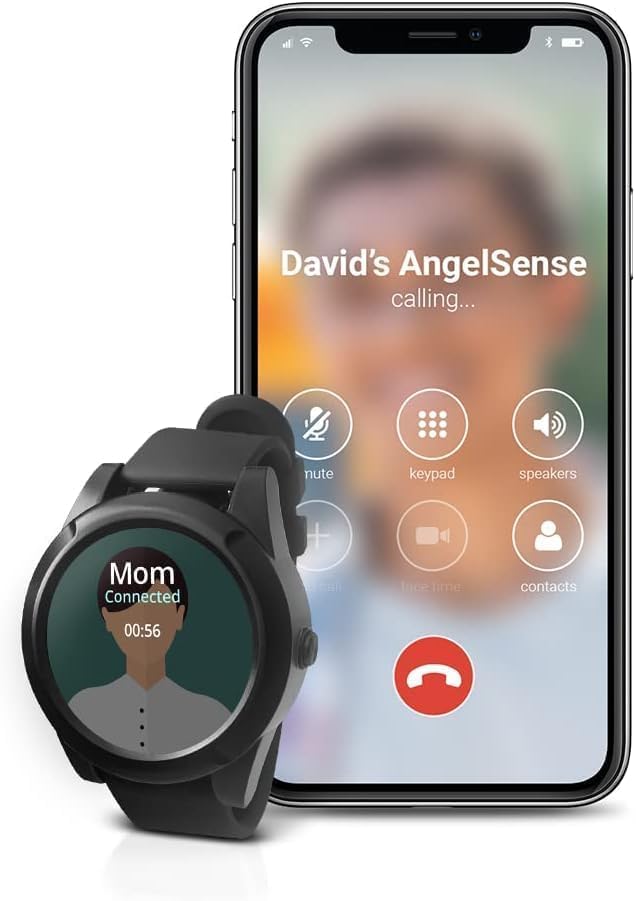 AngelSense Assistive Technology Watch with GPS Tracker for Special Needs, Autism, Elderly with Dementia or Alzheimer's - SOS Button, 2-Way Speakerphone, Live Tracking Alerts, AI-Powered - Subscription Required - Image 1